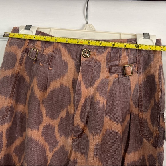 NWT  Anthropologie Giraffe print high waisted jogger pant - Picture 5 of 7